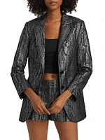 Mensy Metallic Tailored Blazer