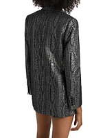 Mensy Metallic Tailored Blazer