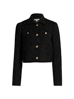 Metallic Tweed Wool Jacket