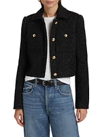 Metallic Tweed Wool Jacket