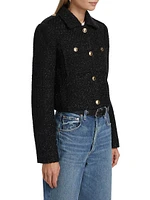 Metallic Tweed Wool Jacket