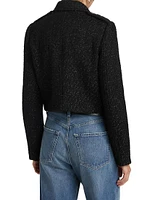 Metallic Tweed Wool Jacket