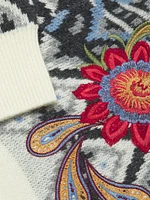 The Fair Isle-Inspired Wool-Cashmere Polo Sweater