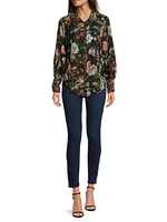 Yrene Floral Silk Blouse