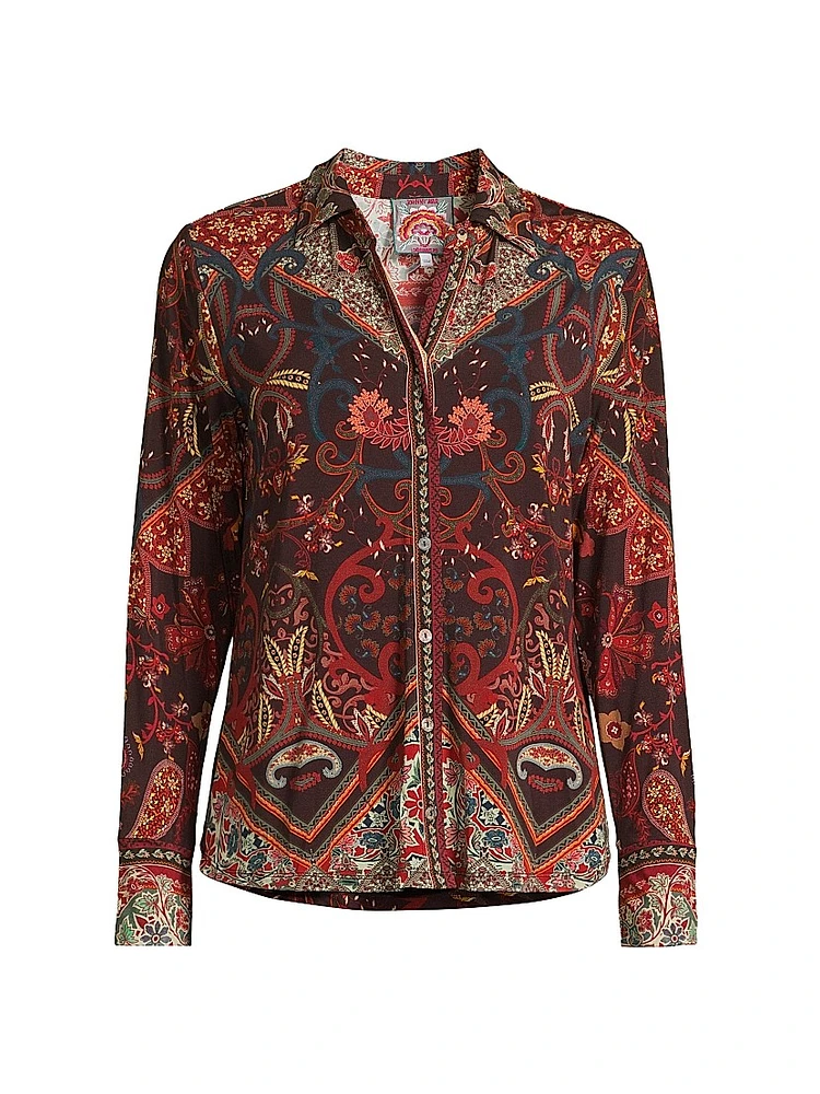 The Janie Favorite Printed Button-Front Shirt