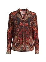 The Janie Favorite Printed Button-Front Shirt