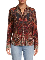 The Janie Favorite Printed Button-Front Shirt