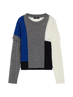 Mestre Virgin-Wool Cable-Knit Crewneck Sweater