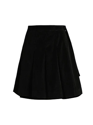 Zucca Corduroy A-Line Miniskirt
