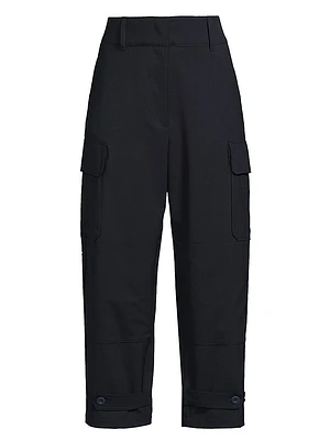 Boris High-Rise Cropped Cargo Pants