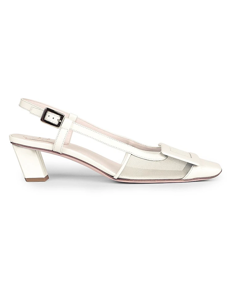 Belle Vivier 45MM Mesh Slingback Pumps
