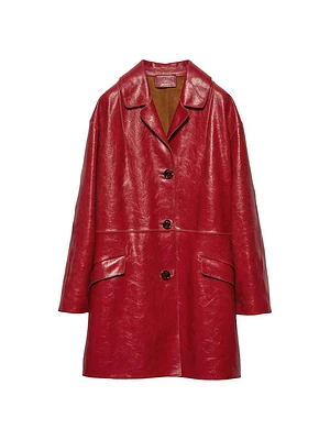 Crackle Suede Coat