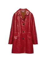 Crackle Suede Coat