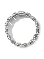 Deco Beveled Link Bracelet Sterling Silver