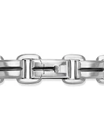 Deco Beveled Link Bracelet Sterling Silver