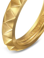 Pyramid Band Ring in 18K Yellow Gold, 4MM