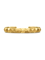 Pyramid Cuff Bracelet in 18K Yellow Gold, 9.3MM