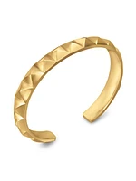 Pyramid Cuff Bracelet in 18K Yellow Gold, 9.3MM