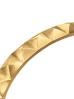 Pyramid Cuff Bracelet 18K Yellow Gold, 9.3MM