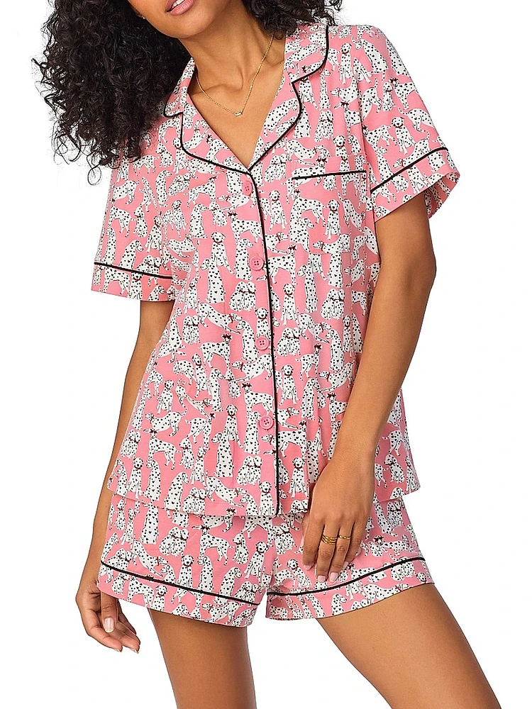 Dalmatian 2-Piece Pajama Boxer Shorts Set