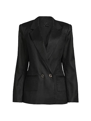 Boxy Satin Blazer