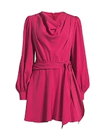 Russel Draped Tie-Waist Minidress