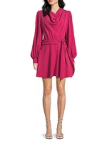 Russel Draped Tie-Waist Minidress