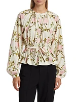 Floral Cotton Poplin Blouse