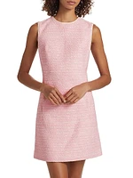 Bouclé Shift Minidress
