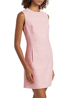 Bouclé Shift Minidress