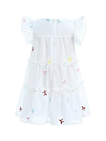 Baby & Little Girl's Bow Embroidered Summer Dress