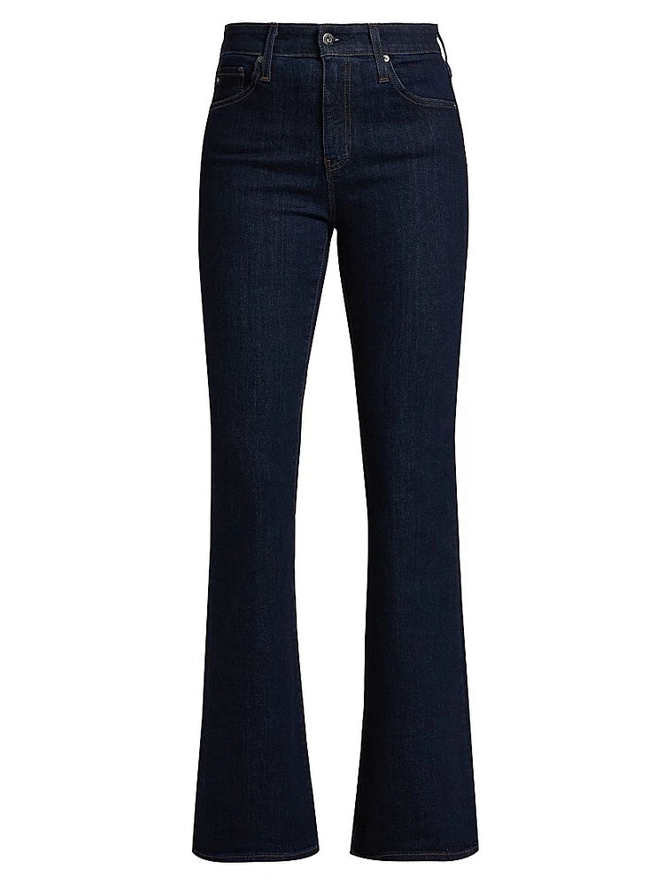 Farrah High-Rise Stretch Flared Jeans