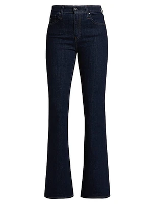 Farrah High-Rise Stretch Flared Jeans