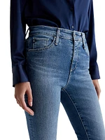 Farrah High-Rise Stretch Flared Jeans