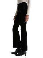 Farrah Velvet High-Rise Flared Jeans