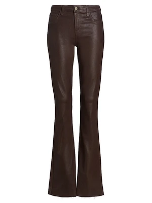 Ruth Coated High-Rise Straight Jeans