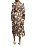 Janice Paisley Fit & Flare Midi-Dress