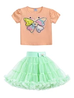 Baby Girl's, Little Girl's & Selena Butterfly Skirt Outfit