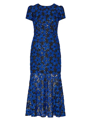 Tahlia Embroidered Mesh & Tulle Dress
