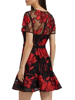 Rosie Grand Fleur Embroidered Dress