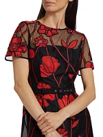 Rosie Grand Fleur Embroidered Dress