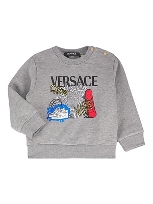 Baby Boy's & Little Logo Fleece Crewneck Sweatshirt