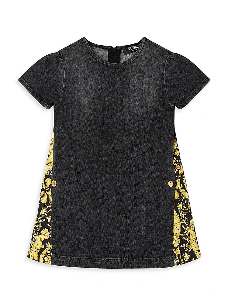 Baby Girl's & Little Barocco Denim Dress