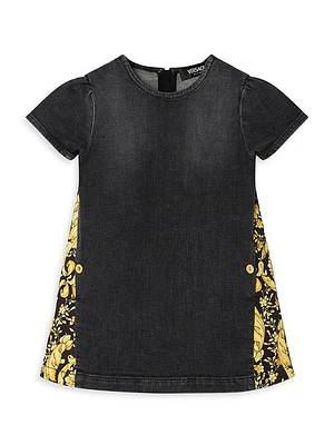 Baby Girl's & Little Barocco Denim Dress