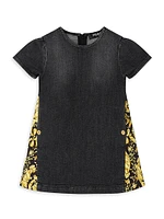 Baby Girl's & Little Barocco Denim Dress