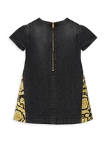 Baby Girl's & Little Barocco Denim Dress