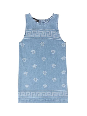 Little Girl's & Denim Medusa Bandana Dress