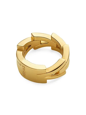 Goldtone V Band Ring