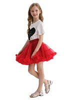 Little Girl's & Avalon Heart Skirt Outfit