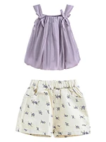 Baby Girl's & Little Bow Outfit